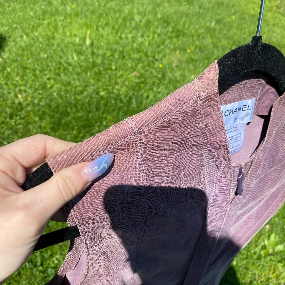 Leather Chanel top - Picture 5 of 15